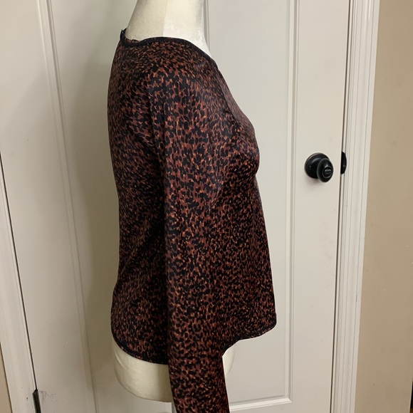 NWOT All in Motion M Leopard Rash-guard Swim Top - Picture 4 of 11